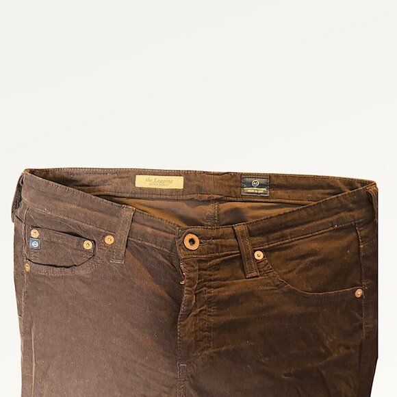 AG Adriano Goldschmied The Legging Super Skinny - Coffee Bean Corduroy Size 29R - Picture 5 of 10